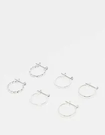 asos-design-zestaw-3-srebrnych-kolczykow-20-mm