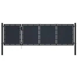 brama-ogrodzeniowa-stalowa-350-x-75-cm-antracytowa