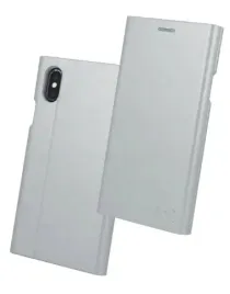 etui-z-klapka-premium-beeyo-iphone-x-xs-srebrny