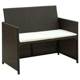 2-osobowa-sofa-ogrodowa-z-poduszkami-polirattan-brazowa