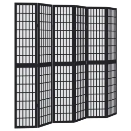 parawan-pokojowy-6-panelowy-czarny-lite-drewno-paulowni