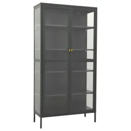 witryna-antracytowa-90x40x180-cm-stal-i-hartowane-szklo