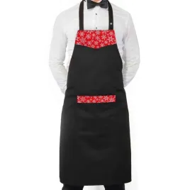fartuch-kelner-kucharz-xmas-design-red