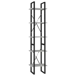 5-poziomowy-regal-na-ksiazki-szarosc-betonu-40x30x175-cm