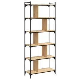6-poziomowy-regal-na-ksiazki-dab-sonoma-76x32x192-cm