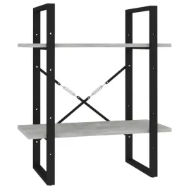 2-poziomowy-regal-na-ksiazki-szarosc-betonu-60x30x70-cm