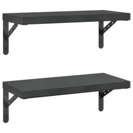 polki-scienne-2-szt-50x235-cm-czarna-stal-nierdzewna