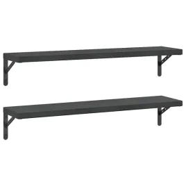 polki-scienne-2-szt-100x235-cm-czarna-stal-nierdzewna