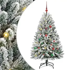 sztuczna-choinka-z-podstawa-zielony-i-bialy-150-cm-pvc-i-metal