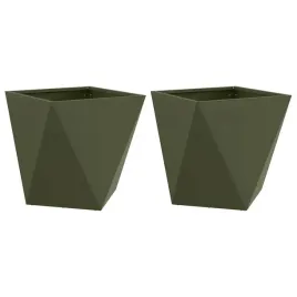 donica-2-pcs-zielony-oliwkowy-50-x-50-x-50-cm-stal