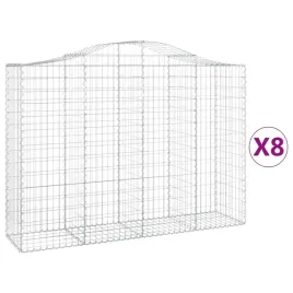 kosze-gabionowe-8-szt-200x50x140-160-cm-galwanizowane-zelazo