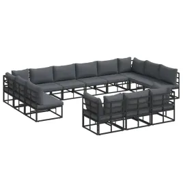 zestaw-sof-na-ogrod-z-poduszka-13-pcs-czarny-aluminium