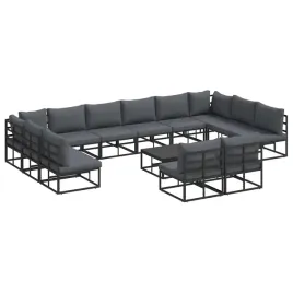 zestaw-sof-na-ogrod-z-poduszka-13-pcs-czarny-aluminium