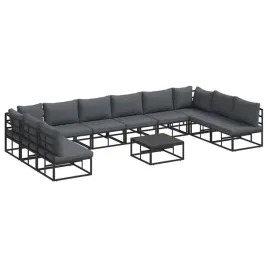 zestaw-sof-na-ogrod-z-poduszka-11-pcs-czarny-aluminium