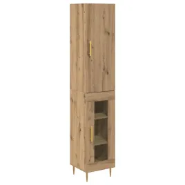 highboard-2-pcs-dab-rzemieslniczy-material-drewnopochodny