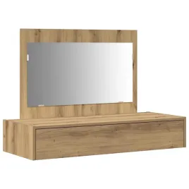 toaletka-brazowa-100x40x70-cm-material-drewnopochodny-z-lustrem