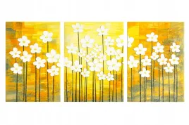 tryptyk-obrazy-3d-kwiaty-biale-zloto-zolty-3x-40x50-cm