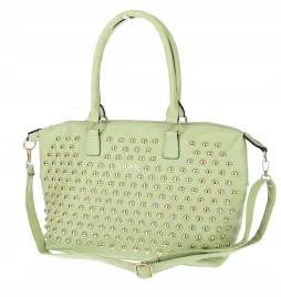 torebka-damska-kuferek-listonoszka-a4-shopper-z-cwiekami-modna-ch25-zielona