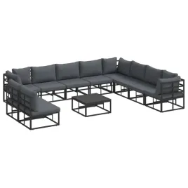 zestaw-sof-na-ogrod-z-poduszka-11-pcs-czarny-aluminium