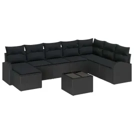 zestaw-sof-na-ogrod-z-poduszka-9-pcs-czarny-polirattan