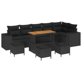 zestaw-sof-na-ogrod-z-poduszka-10-pcs-czarny-polirattan