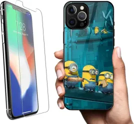 szklane-etui-premium-na-apple-iphone-12-pro-minionki-szklo