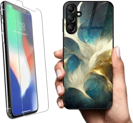 szklane-etui-premium-na-samsung-galaxy-a14-5g-marmurowe-szklo