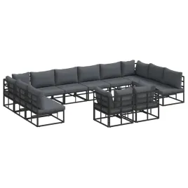 zestaw-sof-na-ogrod-z-poduszka-12-pcs-czarny-aluminium