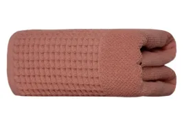 recznik-bawelniany-nowoczesny-waffle-50x100-rozowy