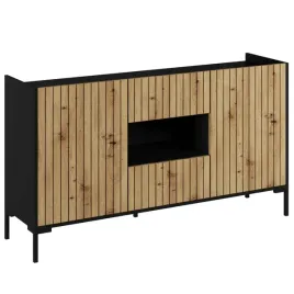 komoda-lend-3-150-czarna-dab-artisan-nowoczesna-uniwersalna-ryfle