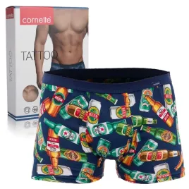 cornette-bokserki-meskie-tattoo-280-236-bawelniane-bottles-rozmiar-xxl