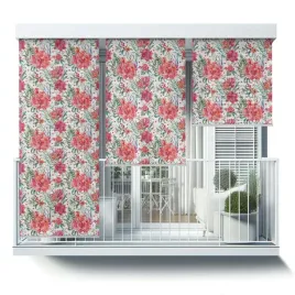 ozdobna-foto-roleta-zewnetrzna-na-balkon-100x290-kwiaty-liscie-jagody-wzor