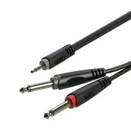 kabel-audio-jack-3-5-stereo-2-x-jack-6-3-mono-3m-roxtone-sayc130l3