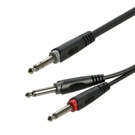 kabel-audio-jack-6-3mm-stereo-2-x-jack-6-3mm-mono-6m-roxtone-sayc100l6