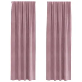 zaslony-z-zaslonami-2-pcs-ciemnorozowy-140-x-225-cm-aksamit