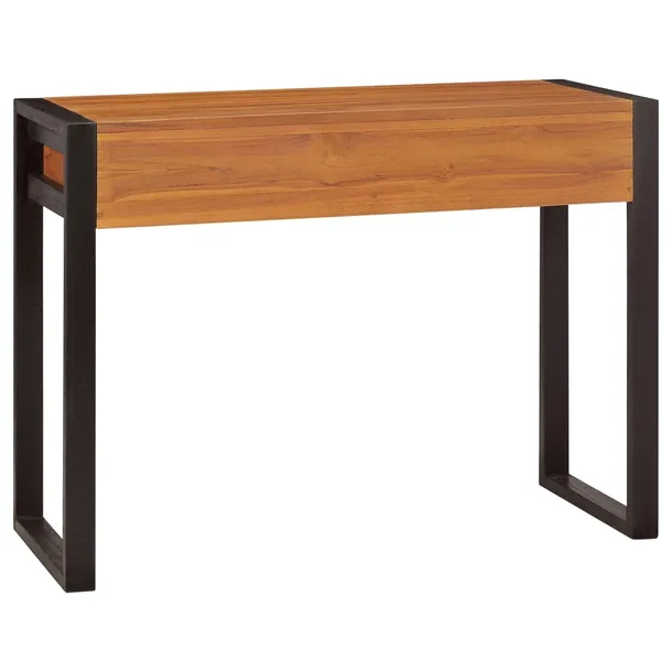 biurko-tekowe-rustykalne-100x40-czarne-glebokosc-mebla-40-cm