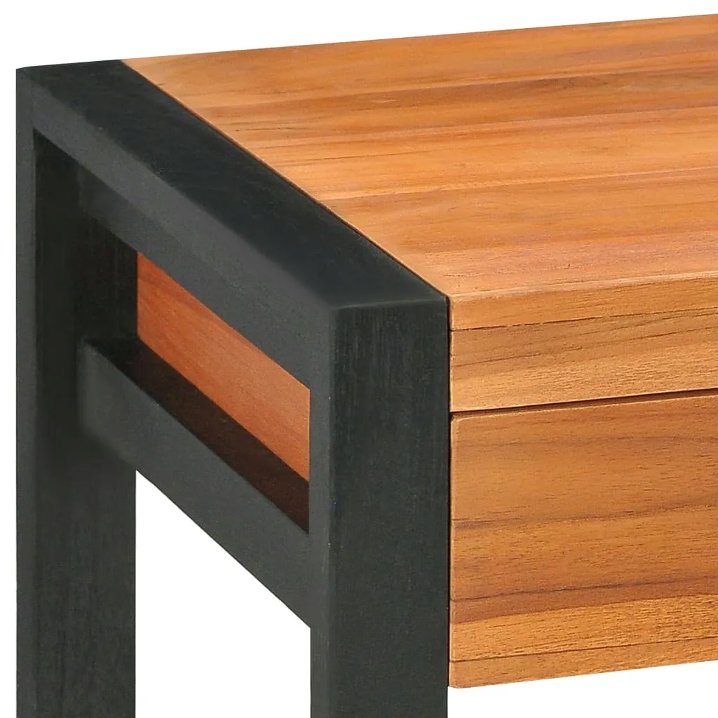 biurko-tekowe-rustykalne-100x40-czarne-stan-nowy