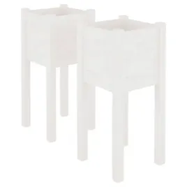 donice-ogrodowe-2-szt-biale-31x31x70-cm-drewno-sosnowe