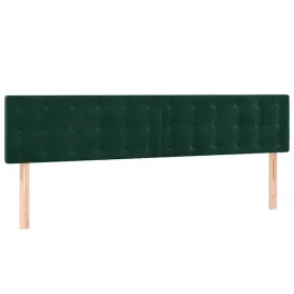 zaglowki-do-lozka-2-szt-ciemnozielone-90x5x78-88cm-aksamit