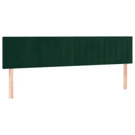 zaglowki-do-lozka-2-szt-ciemnozielone-90x5x78-88cm-aksamit