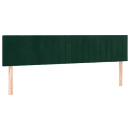 zaglowki-do-lozka-2-szt-ciemnozielony-80x5x78-88cm-aksamit