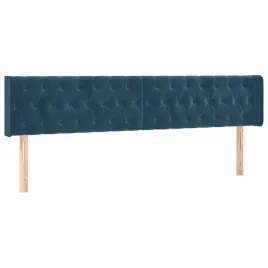 zaglowki-2-szt-ciemnoniebieskie-100x7x78-88-cm-aksamit
