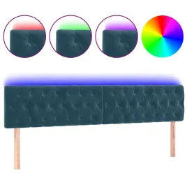 zaglowek-do-lozka-z-led-ciemnoniebieski-200x7x78-88cm-aksamit