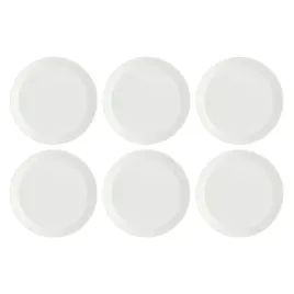 la-porcellana-zestaw-6-talerzy-glebokich-essenziale-gourmet-215-cm-bialy