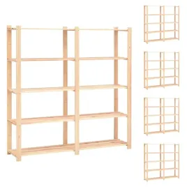 regaly-z-5-polkami-5-szt-170x38x170-cm-sosna-500-kg
