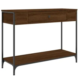 stolik-konsolowy-brazowy-dab-100x345x75-cm