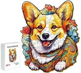 puzzle-drewniane-dla-dzieci-143-elementy-welsh-corgi-prezent-dla-dzieci