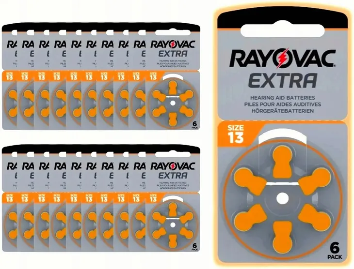 Baterie Słuchowe RAYOVAC 13 MF PR48 ZincAir 120szt