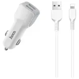 ladowarka-samochodowa-hoco-z23-2xusb-kabel-do-apple-iphone-stan-nowy