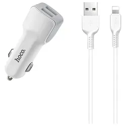 ladowarka-samochodowa-hoco-z23-2xusb-kabel-do-apple-iphone-stan-nowy